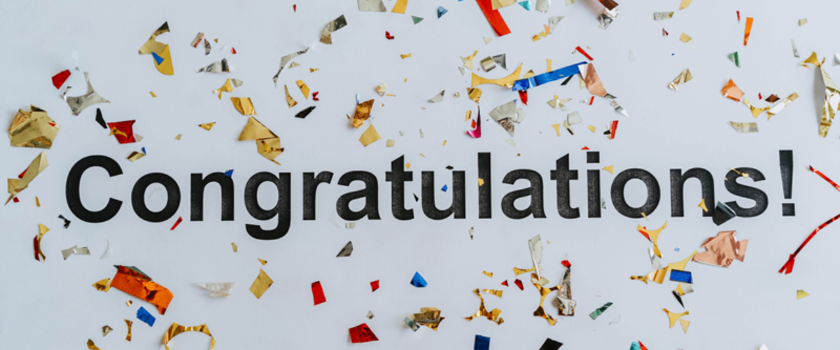 Congratulations banner