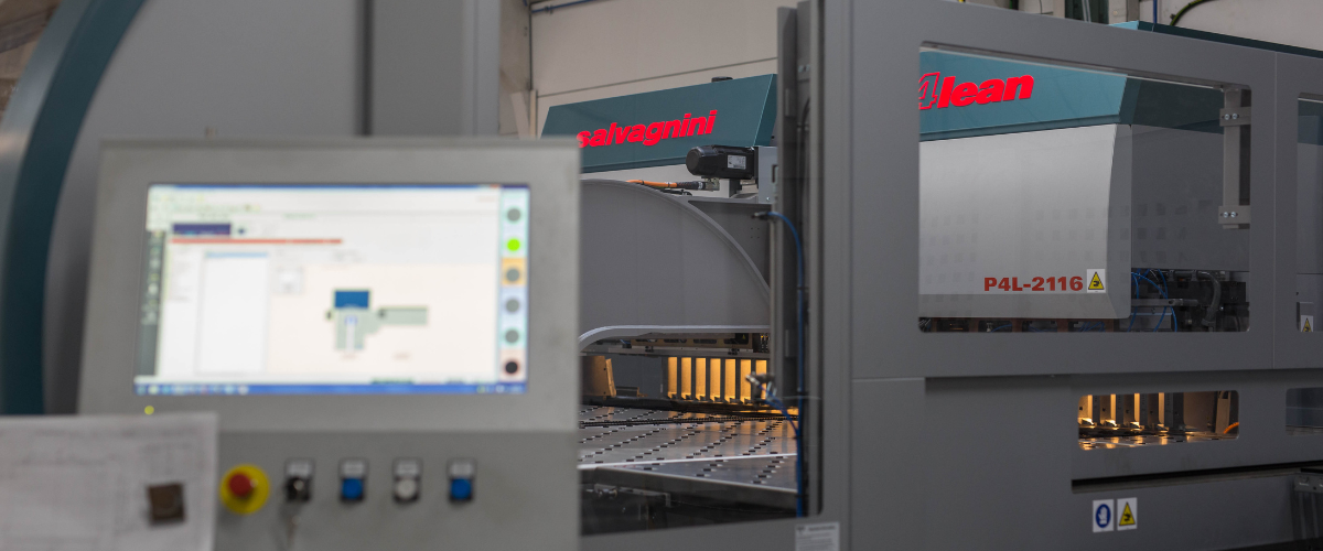 Salvagnini P4 being programmed to suit your specific designs