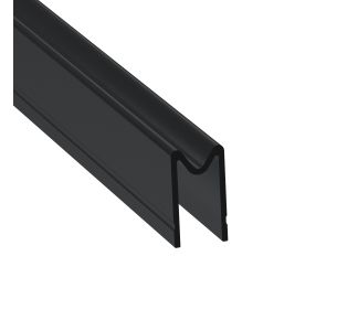 10mm Black Groove Extrusion Mates with EG-0521S/1-2M Tongue Extrusion - 2m Long