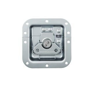 Medium Recessed Latch with Padlock Bracket in Shallow Dish