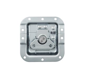 Medium Recessed Latch with Padlock Bracket in Deep Dish with 1 1/16" Offset