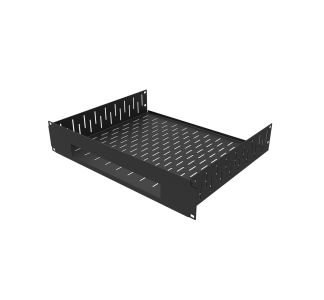2U Vented Rack Shelf & Magnetic Faceplate For 1 X WATCHGUARD FIREBOX T55