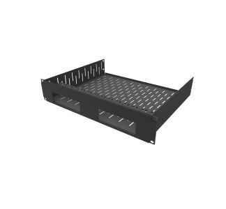 2U Vented Rack Shelf & Magnetic Faceplate For 2 x MERIDIAN 210 STREAMER