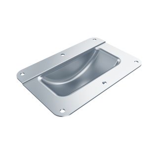 Zinc Lid Dish for Castors with 22mm Offset