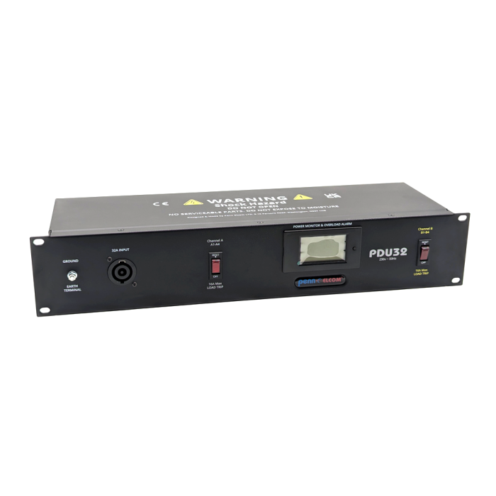 2U 32Amp Two Channel Rack Mount PDU with Power Monitoring – PowerCon ...
