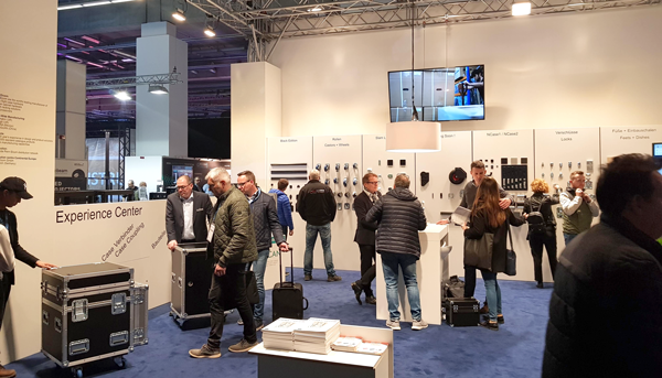 ProLight + Sound allowed us to exhibit our flight cases, racking and other inventions