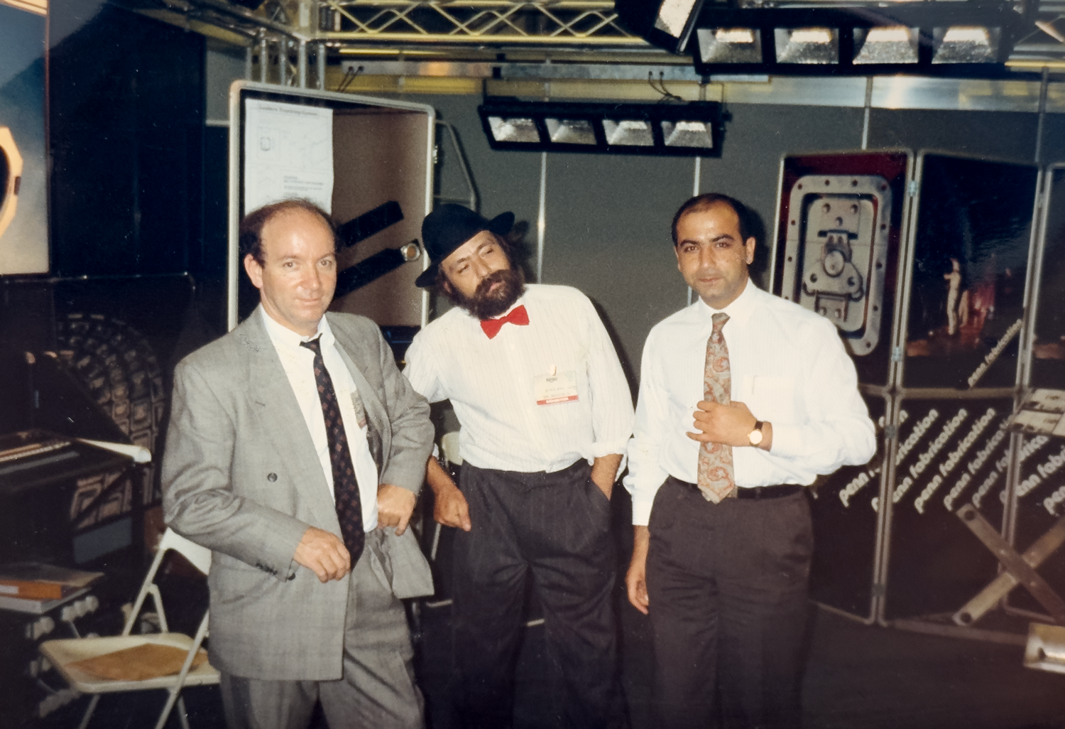 Roger Willems and Penn Fabrication team at trade show 