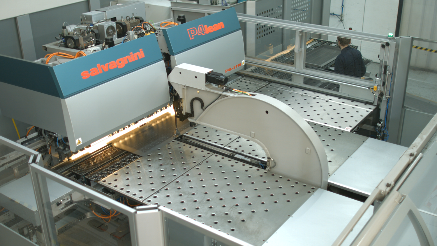 top view of Salvagnini machine at Penn Elcom Hastings