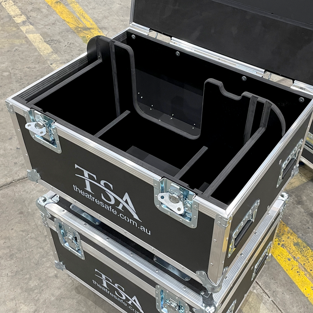 TSA Theatre Safe flight case opened